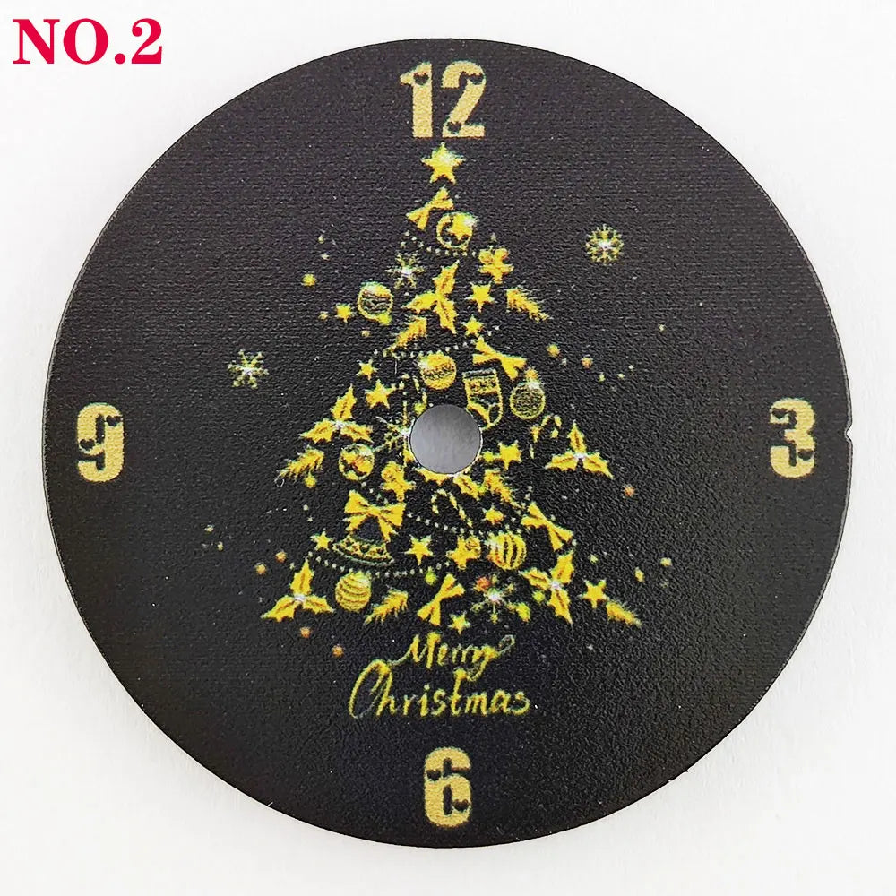 NH35 dial 28.5mm Christmas Creative watch dial men's watch accessory NH35 dial 4R for NH series movement
