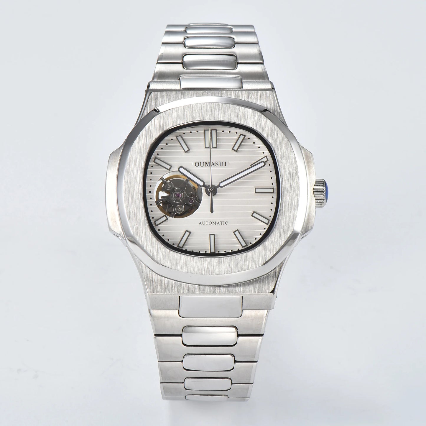 Automatic NH38a Watch 43mm Men's Watch Mechanical Hollow Watch 316L Stainless steel sapphire glass shell waterproof watch 10ATM
