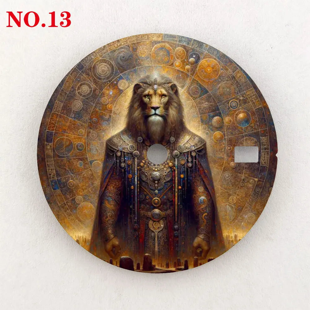 Watch dial NH35 28.5mm 12 zodiac custom dial color printing watch accessories are suitable for NH35/36 movement NH35 dial