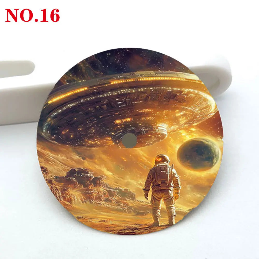 28.5mm watch dial NH35 dial astronaut custom dial color printing watch components compatible with NH35/36 movement