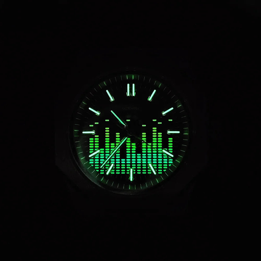 MIYOTA 8215 Men's Mechanical Automatic Watch Luxury C3 Glow-in-the Dark AR Sapphire 100m waterproof Music Festival Watch for men