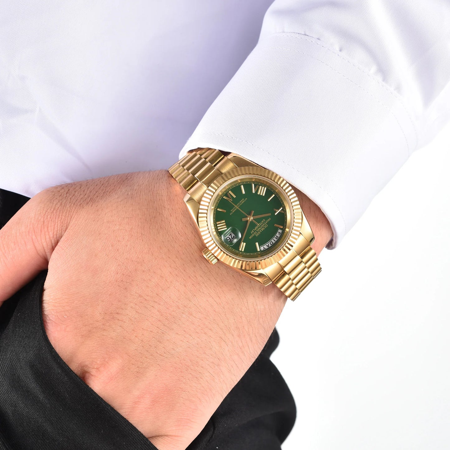 miyota 8285 watch for men automatic movement mechanical watches Stainless Steel Sapphire Glass Case Waterproof Watch mens watch