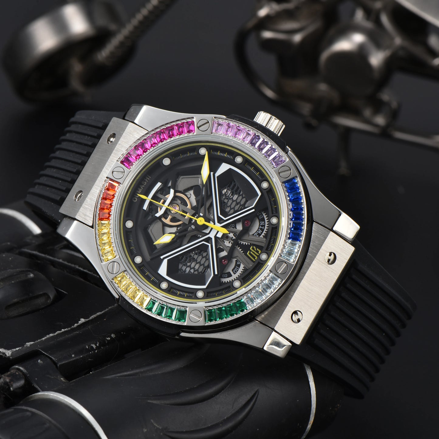 Luxury MITOTA8215 44.5mm Light Style Mechanical Watch 316L Stainless Steel Luminous Automatic Mechanical Waterproof Watch 10BRA