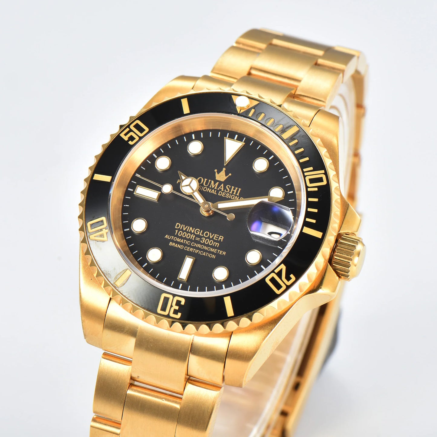 OUMASHI Yacht Watch 40MM Luxury automatic mechanical watch NH35 Automatic Dating Sport Diving c3 watch for men