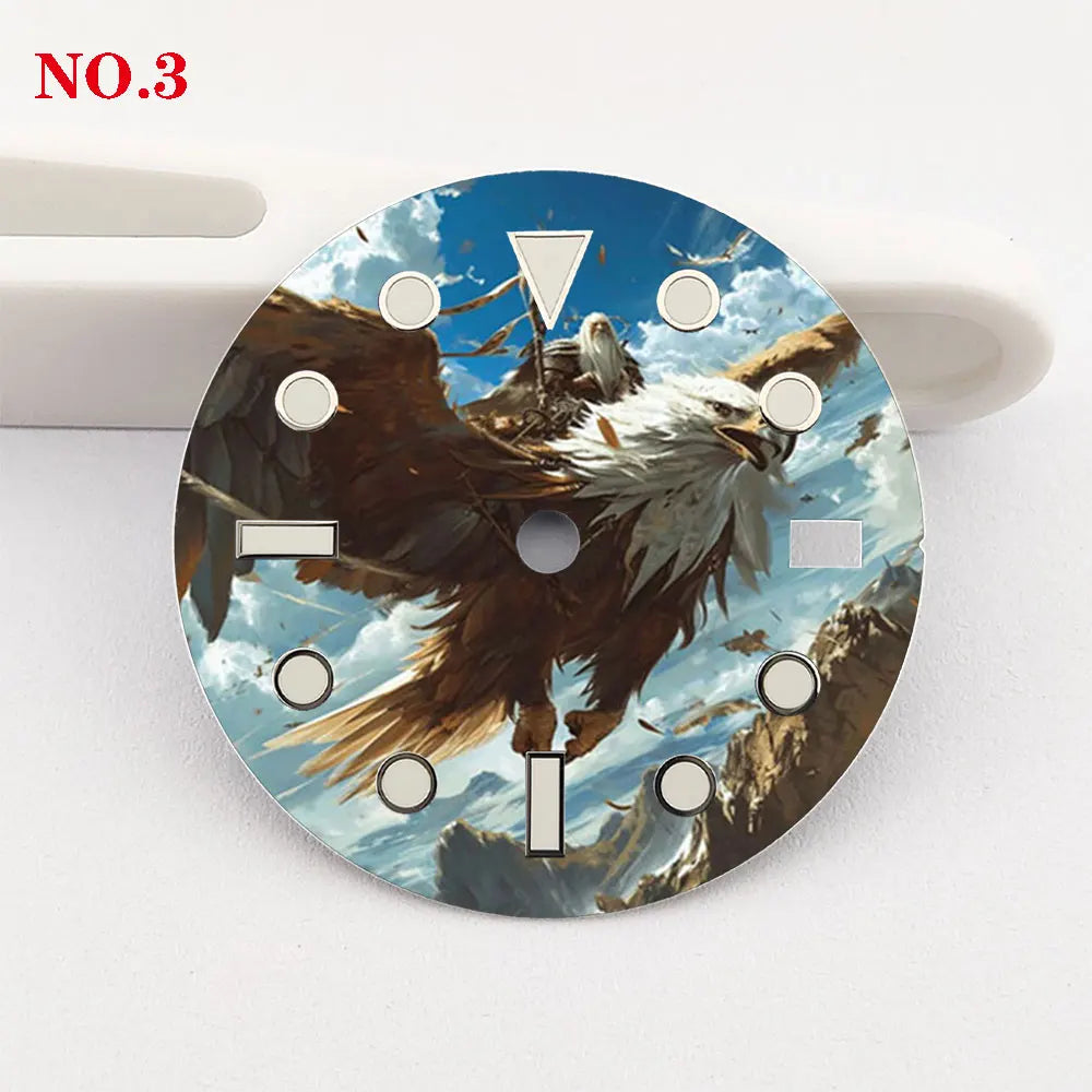 28.5mm Customized dial NH35 dial Creative color-printed series dial is suitable for NH35/36 movement watch accessories