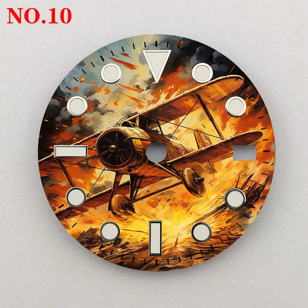 28.5mm Creative Watch Dial Suitable for NH35/36 Movement NH35 Watch Modification Accessories Custom LOGO Dial