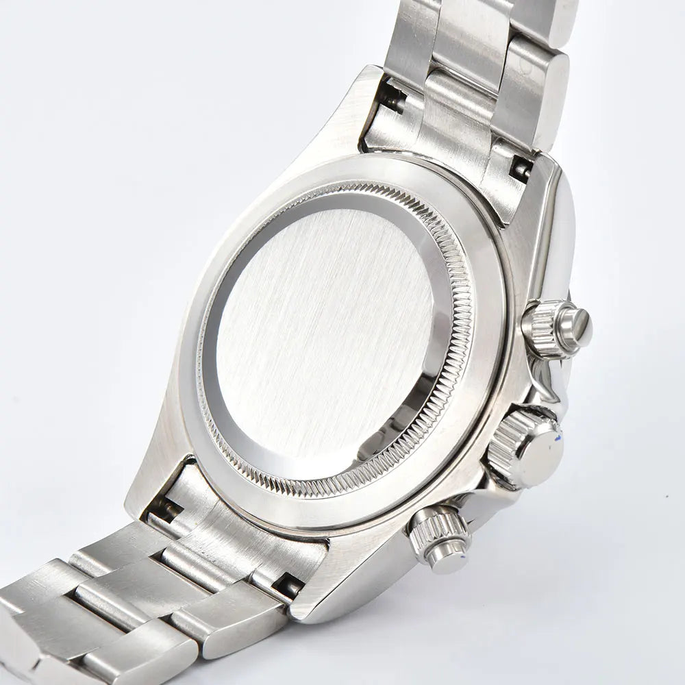 VK63 watch Rainbow Bezel Sport Watch Men Arabic Quartz Stainless Steel 10ATM Waterproof Mens Watch VK63 Sapphire Chronograph