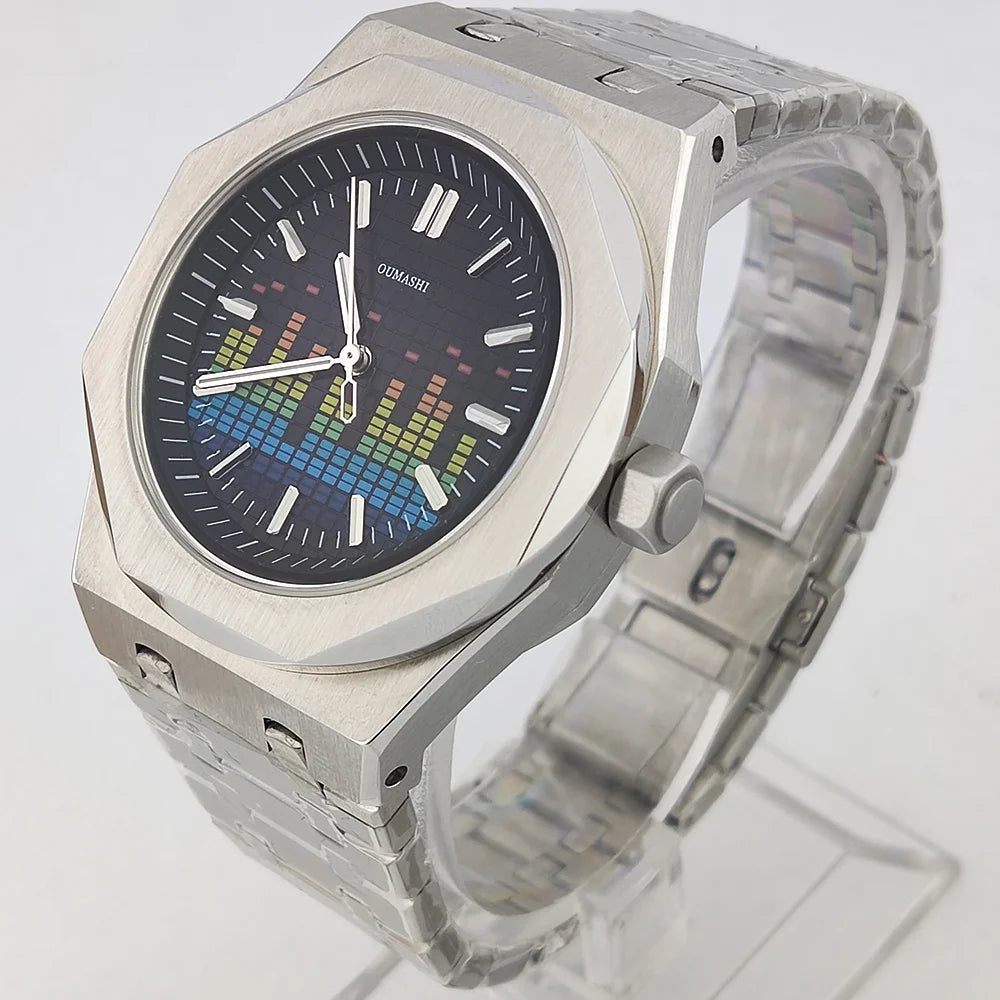MIYOTA 8215 Men's Mechanical Automatic Watch Luxury C3 Glow-in-the Dark AR Sapphire 100m waterproof Music Festival Watch for men