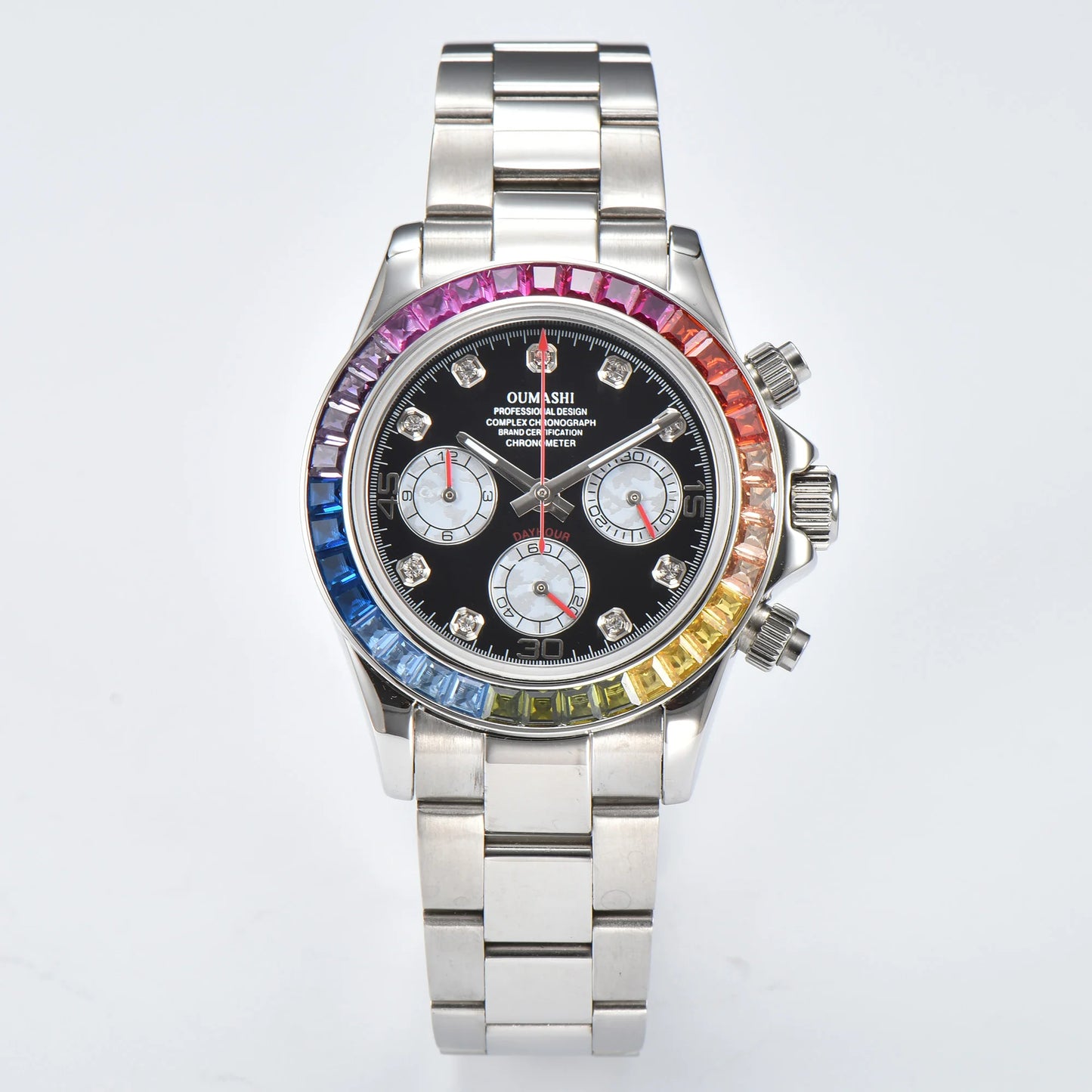 Men's VK63 Chronograph Watch Sapphire glass stainless steel waterproof case Luminous solid case Men's sports watch