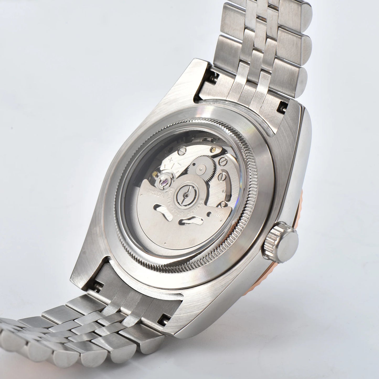 watches Men 36mm/39mm Automatic mechanical Rose Gold watch NH35 stainless steel sapphire waterproof 10Bar C3 green luminous