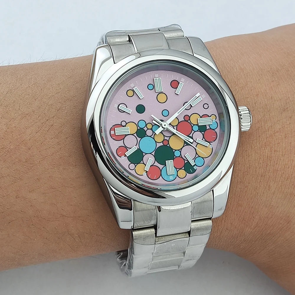 Bubble ball watch 36MM/39MM Women/Men Automatic Mechanical Watches NH35 Sapphire Stainless Steel 10Bar Relogio Masculino