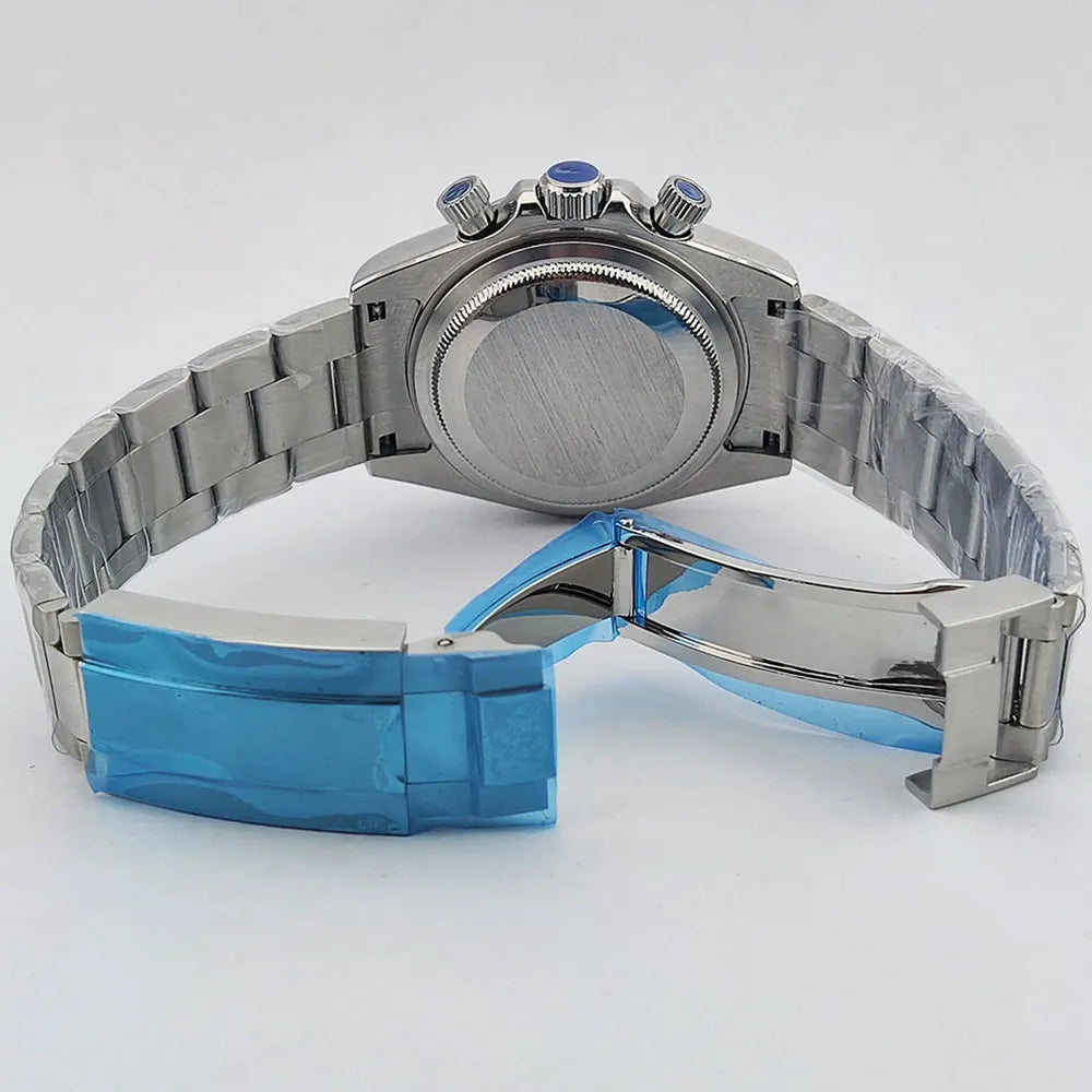 VK63 watch Rainbow Bezel Sport Watch Men Arabic Quartz Stainless Steel 10ATM Waterproof Mens Watch VK63 Sapphire Chronograph