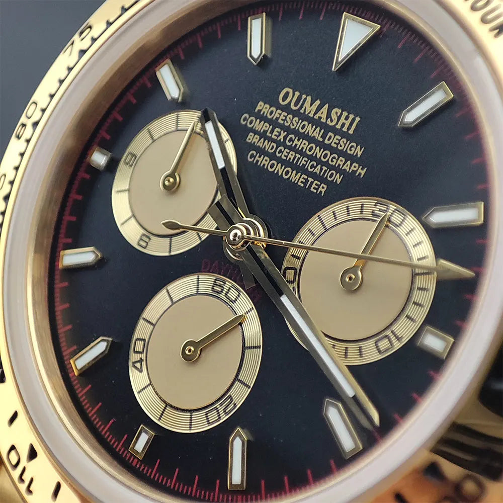 Luxury men's watch gold Chronograph Equation Racing Men Automatic Mechanical Watch Waterproof 10ATM Sapphire 4801 4130 Movement