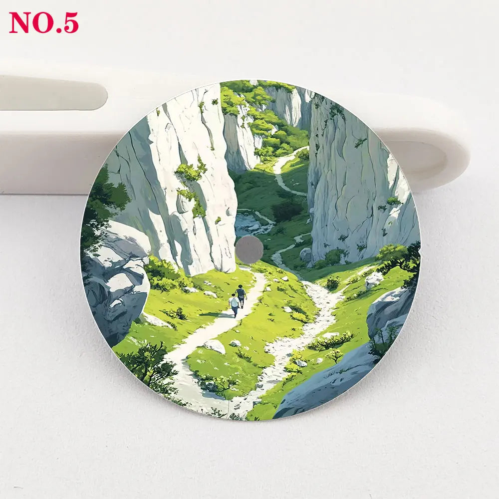 The 28.5mm dial NH35 dial Hiking Creative color-printed series dial is suitable for NH36/35 movement wristwatch accessories