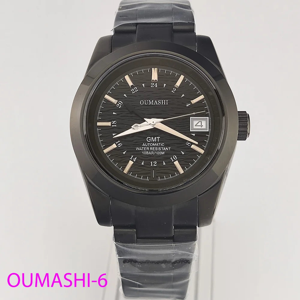 Watches NH35A 39mm GMT Dials NH34 Stainless steel luxury men's Watch Automatic mechanical sapphire glass waterproof 10ATM