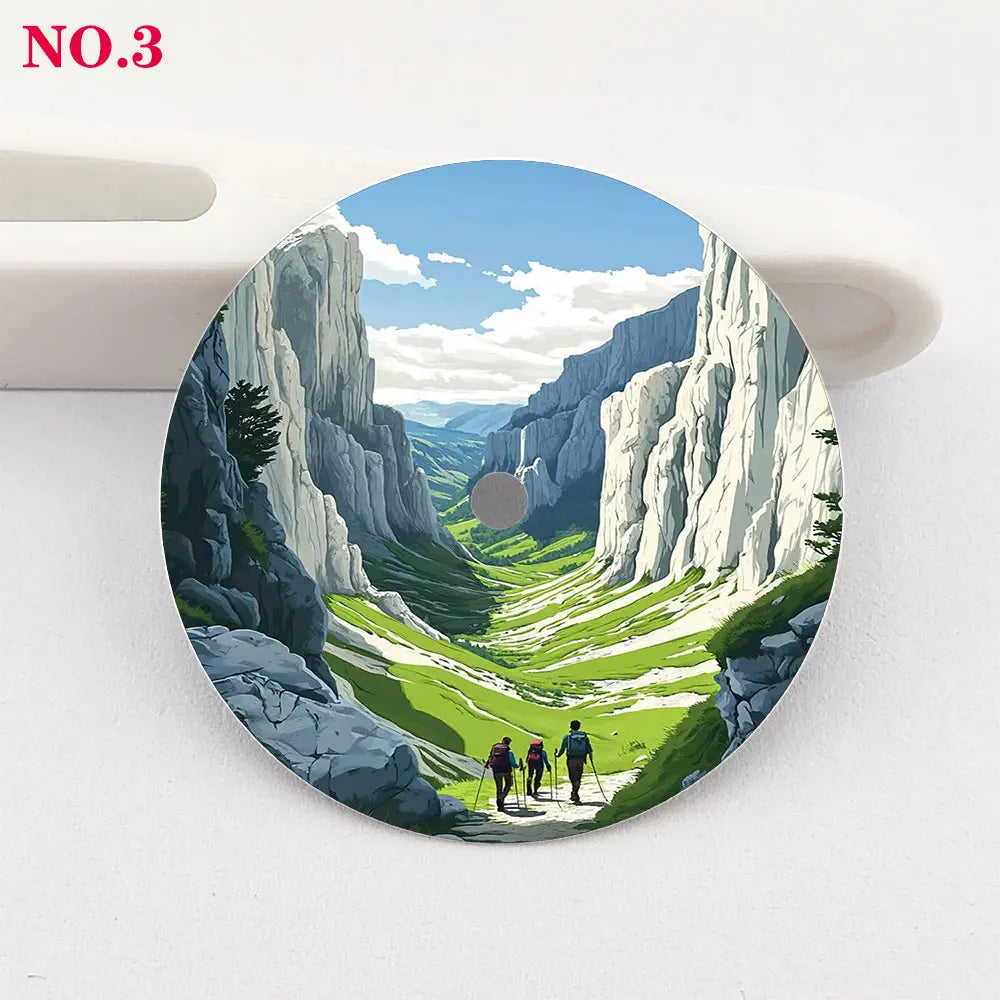 The 28.5mm dial NH35 dial Hiking Creative color-printed series dial is suitable for NH36/35 movement wristwatch accessories