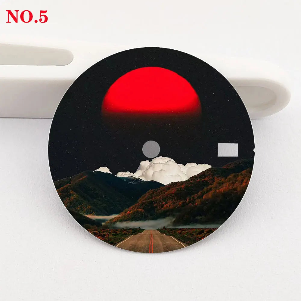 28.5mm Creative Watch Dial Suitable for NH35/36 Movement NH35 Watch Modification Accessories Custom LOGO Dial