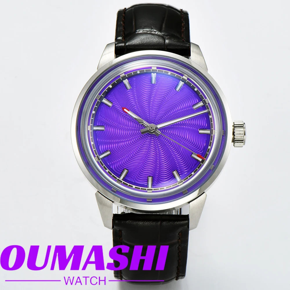 MIYOTA 8215 watches men 42mm Automatic mechanical movement 316L stainless steel case Green Glow men's luxury BLUE watch