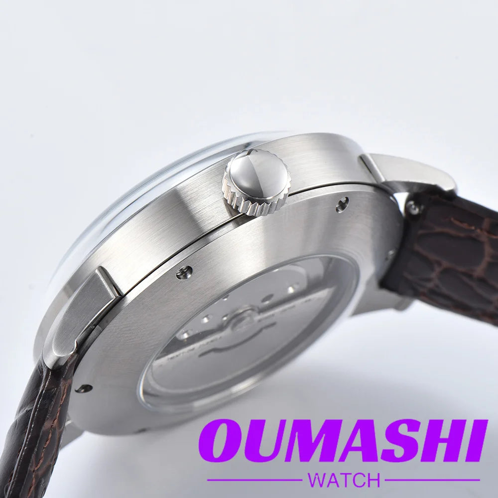 MIYOTA 8215 watches men 42mm Automatic mechanical movement 316L stainless steel case Green Glow men's luxury BLUE watch