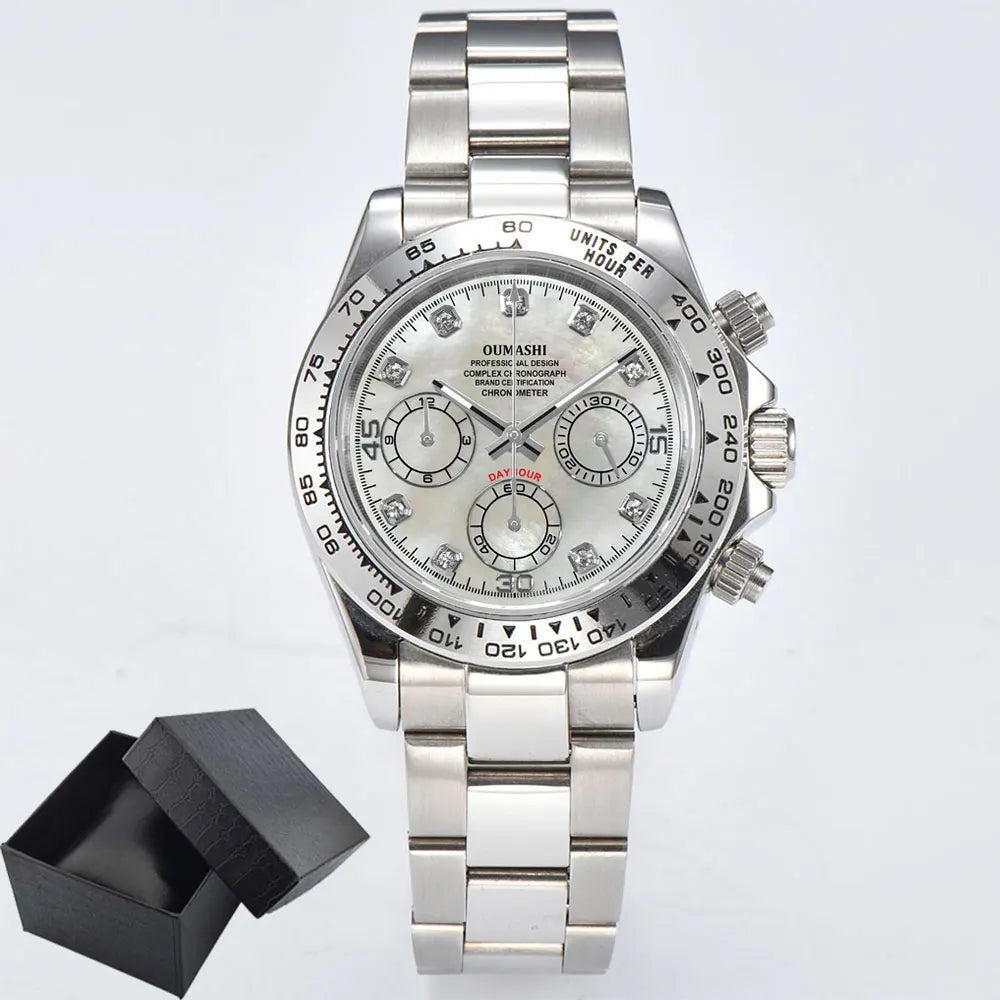 VK63 watches 39.3mm Luxury Watch Men's Chronograph New Men's watch Business Watch Men's VK63 Men's Chronograph Waterproof 10ATM