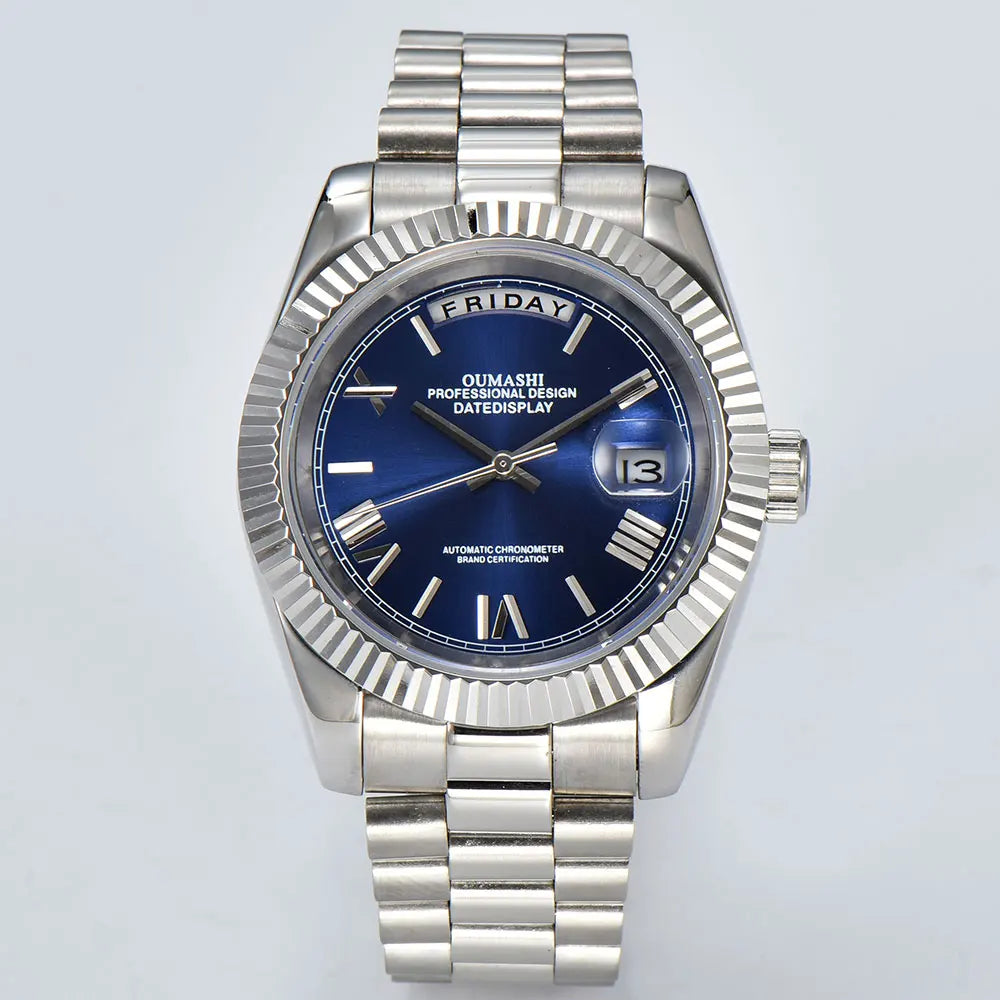 watch 8285 watches for men automatic movement mechanical watches Stainless Steel Sapphire Glass Case Waterproof Watch mens watch