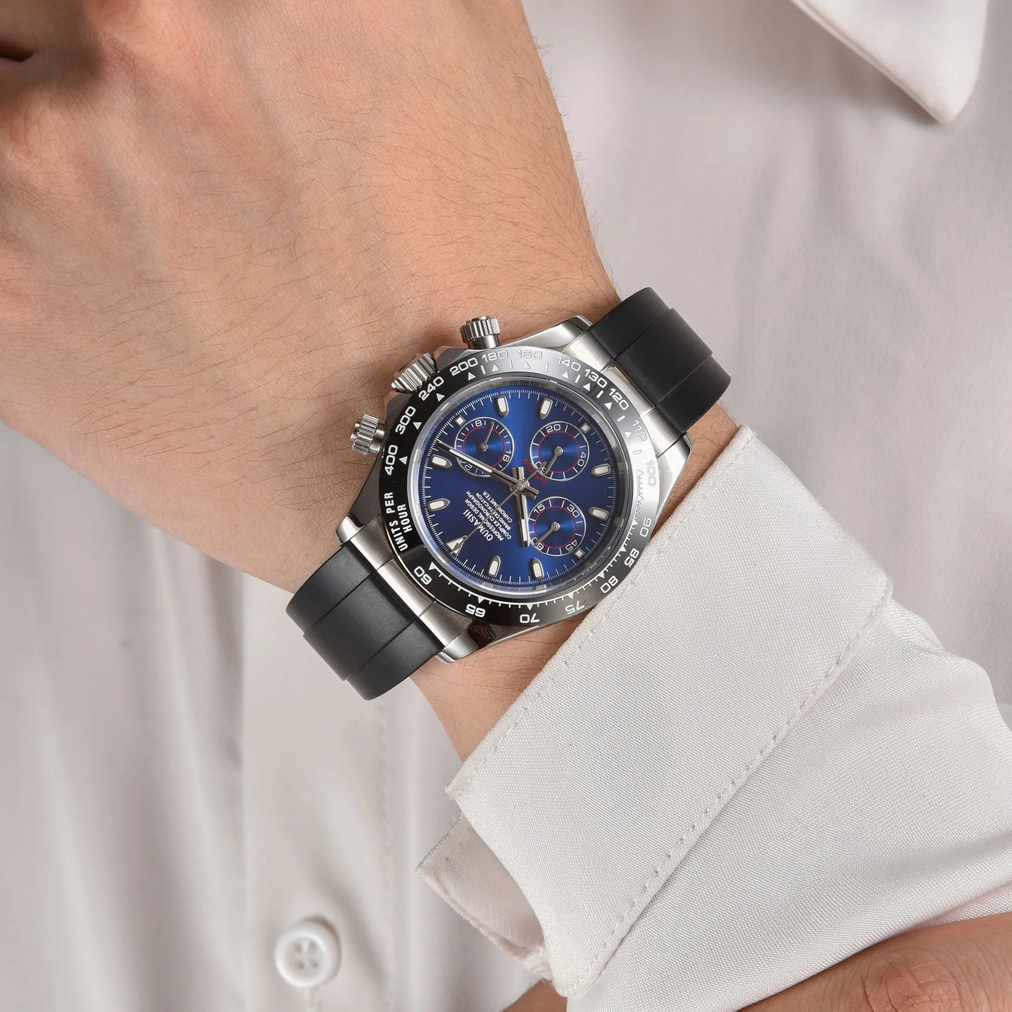 VK63 Watch 39.3mm Luxury Watch Men's Chronograph New men's rubber Bracelet Business Watch Men's VK63 Men's  Waterproof 10ATM