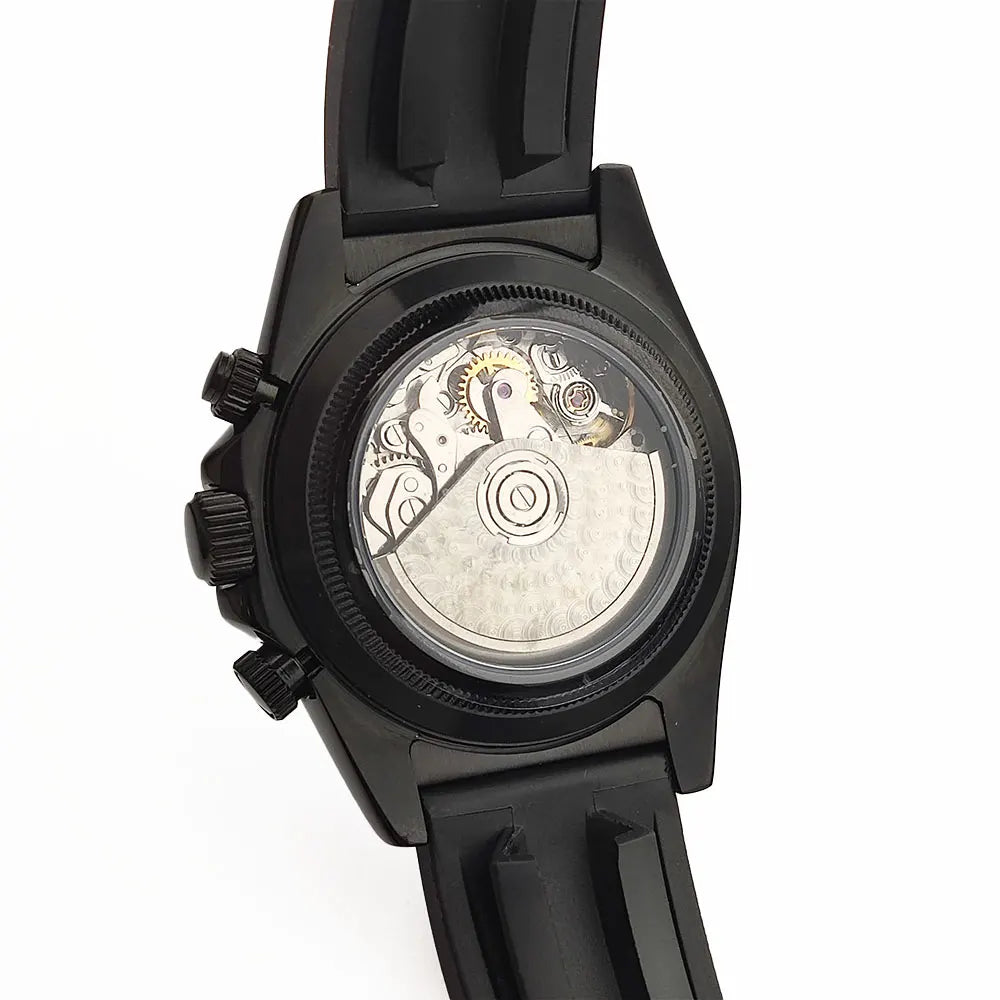 Luxury Multifunction Wristwatch black 4130 watch Men's automatic mechanical Watches for Men Chronograph Watch Sapphire Luminous