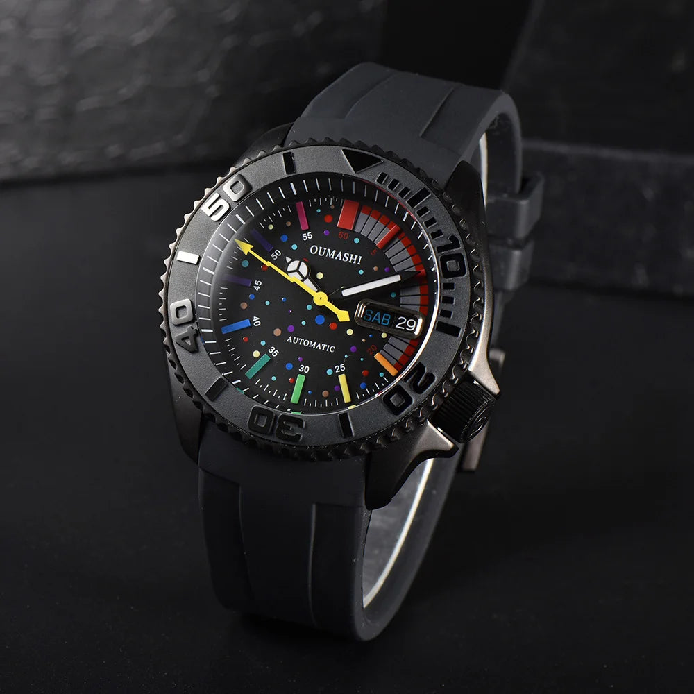Luxury Watches Men 41.5mm SKX007 NH36 Automatic Mechanical Watch Sapphire Mirror Waterproof Stainless Steel Diving