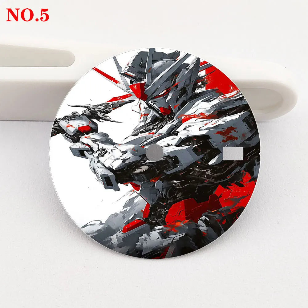 The 28.5mm dial samurai element NH35 dial creative color-printed series dial is suitable for NH35/36 movement watch accessories