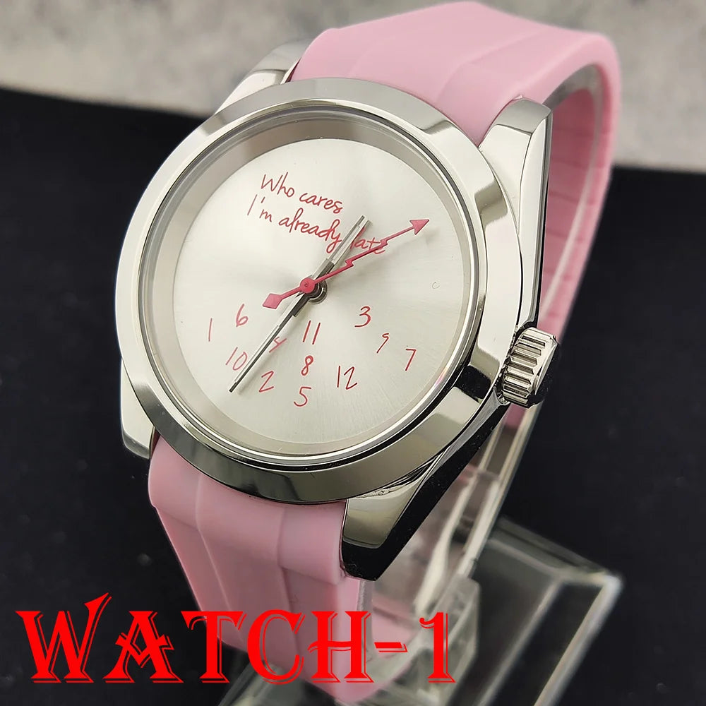 Hot sale NH35A watch for man Who cares if I'm already late NH35 Automatic Movement Sapphire glass 39mm NH35 watches