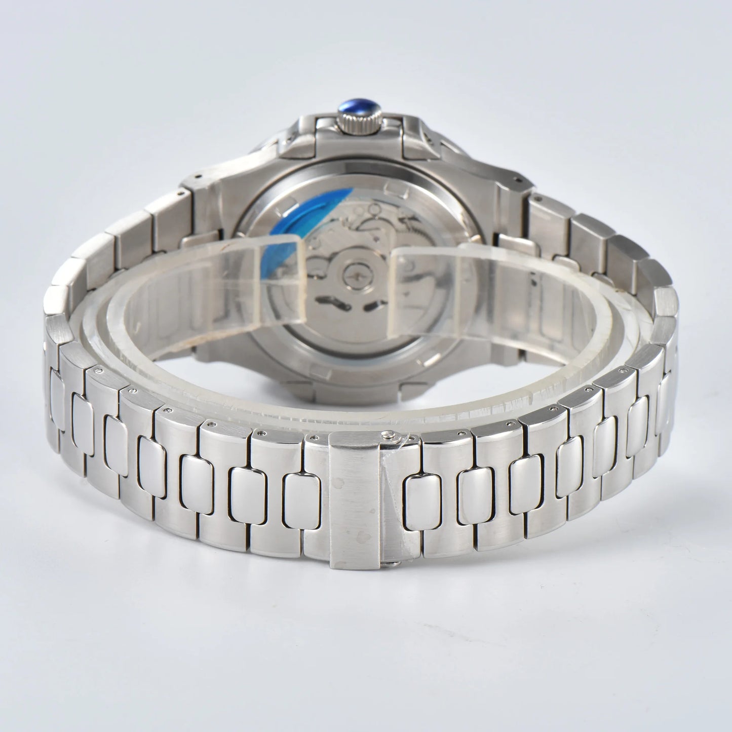 Automatic NH38a Watch 43mm Men's Watch Mechanical Hollow Watch 316L Stainless steel sapphire glass shell waterproof watch 10ATM