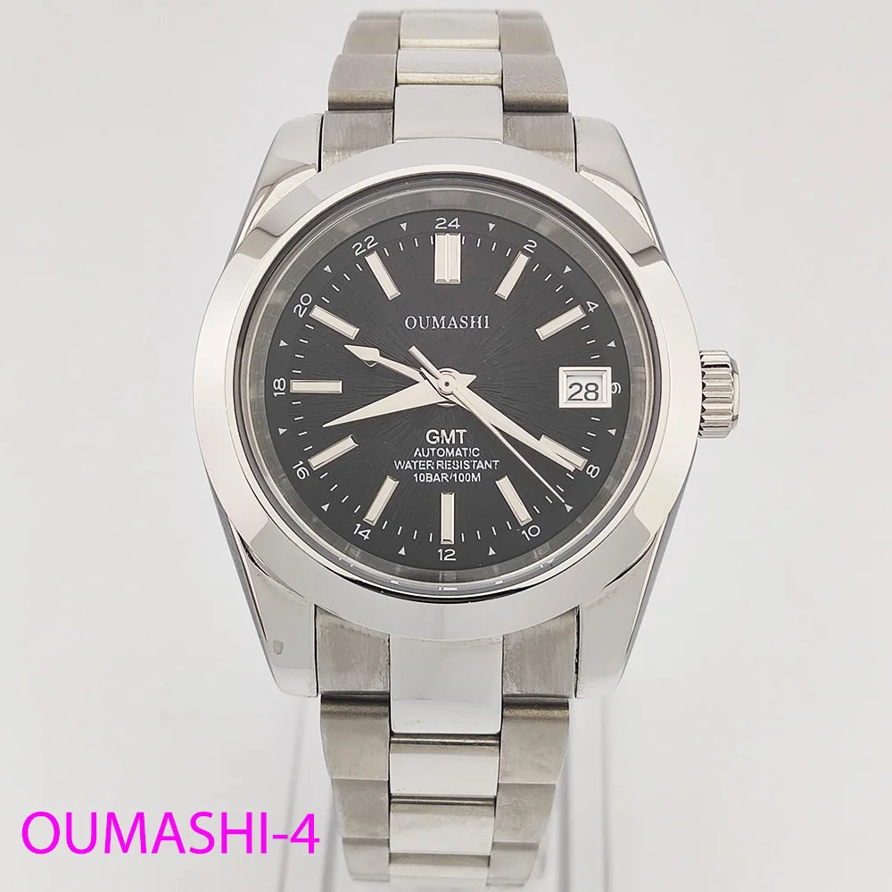 Watches NH35A 39mm GMT Dials NH34 Stainless steel luxury men's Watch Automatic mechanical sapphire glass waterproof 10ATM