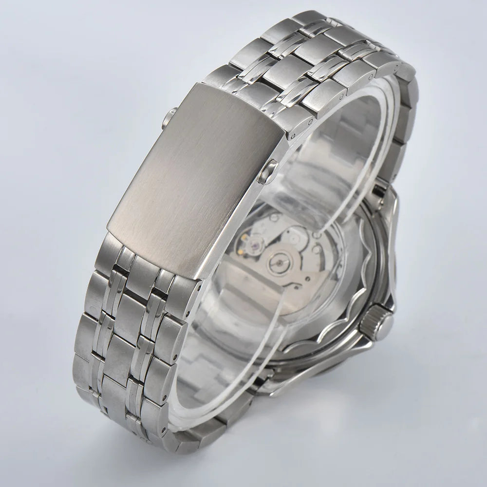 Watch man New Blue White Ceramic Bezel Men Luxury Mechanical Watch NH35 Automatic Bracelet Accessories 007 sapphire Watch