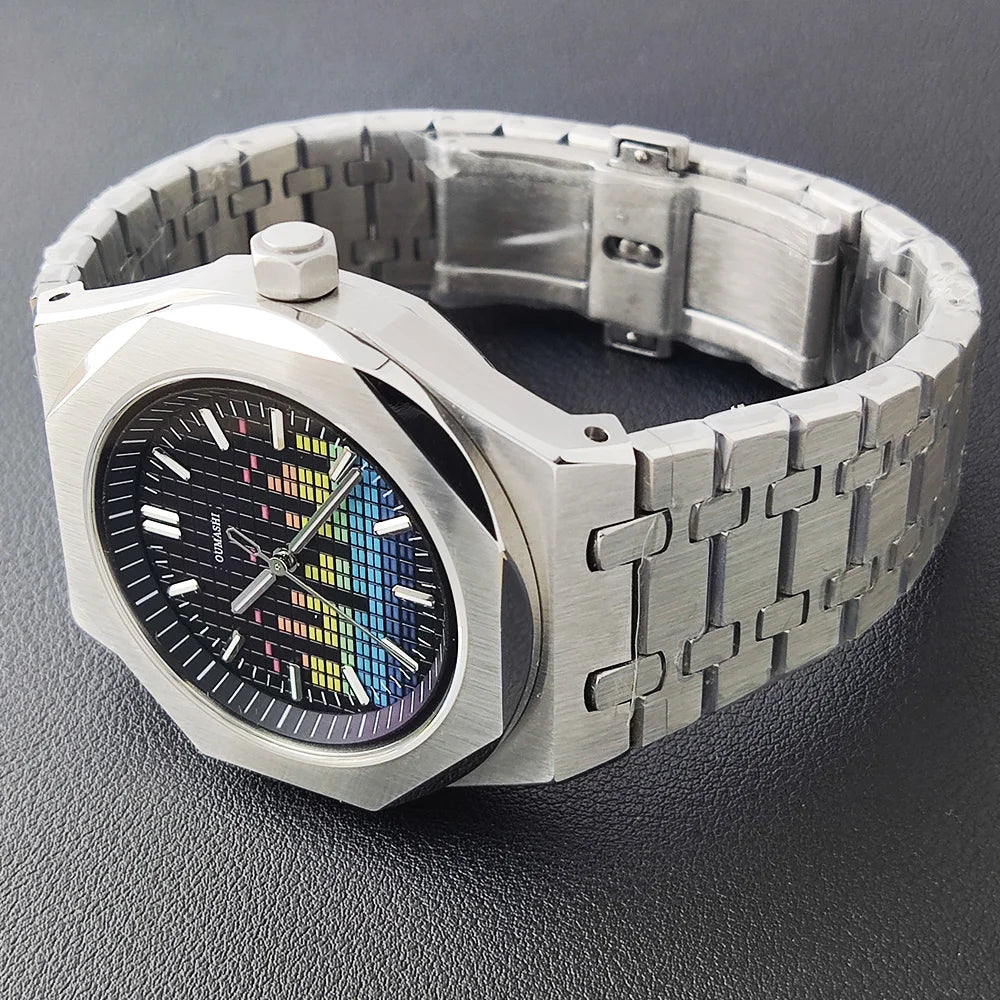MIYOTA 8215 Men's Mechanical Automatic Watch Luxury C3 Glow-in-the Dark AR Sapphire 100m waterproof Music Festival Watch for men