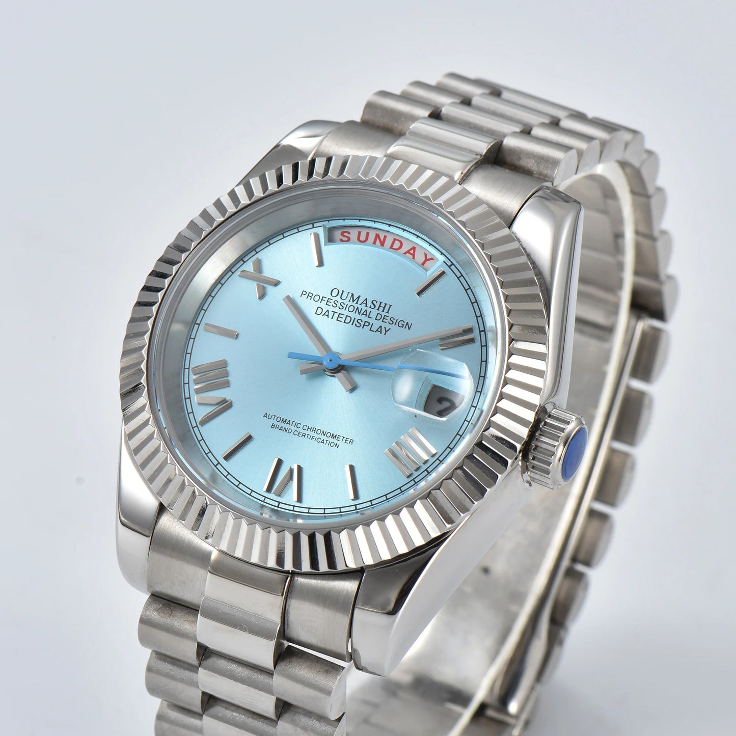 watch 8285 watches for men automatic movement mechanical watches Stainless Steel Sapphire Glass Case Waterproof Watch mens watch