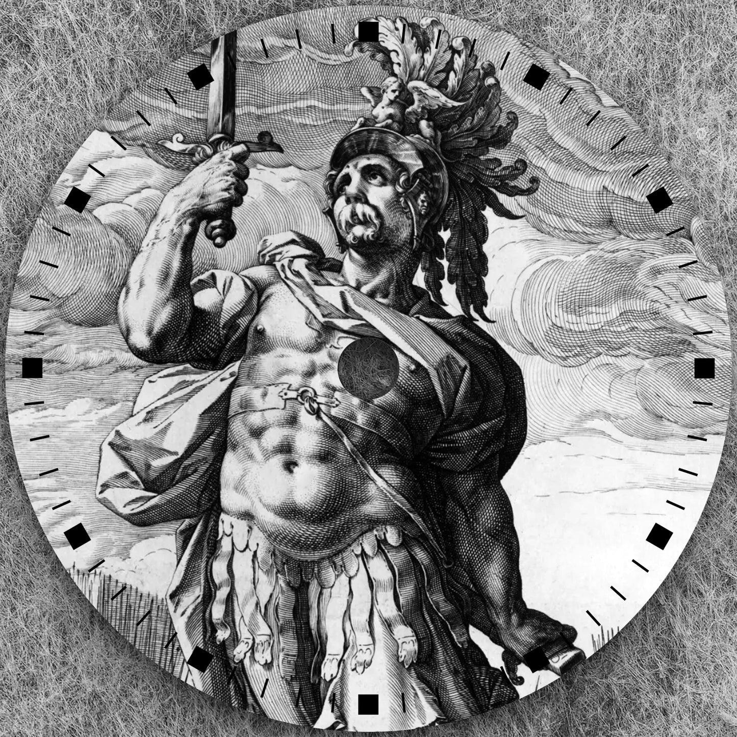 28.5mm NH35 Dial Exclusive high-end design quality watch dial from the Print Series suitable for the NH35 movement