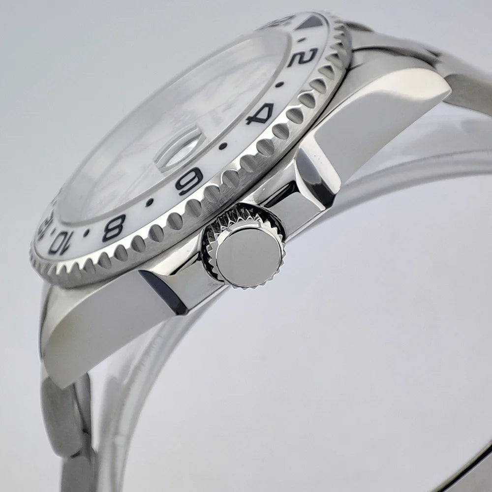 NH35 Watch 40.8mm Men's watch Super Luminous Flag Dial Stainless Steel sapphire Glass Men's luxury watch waterproof 10ATM