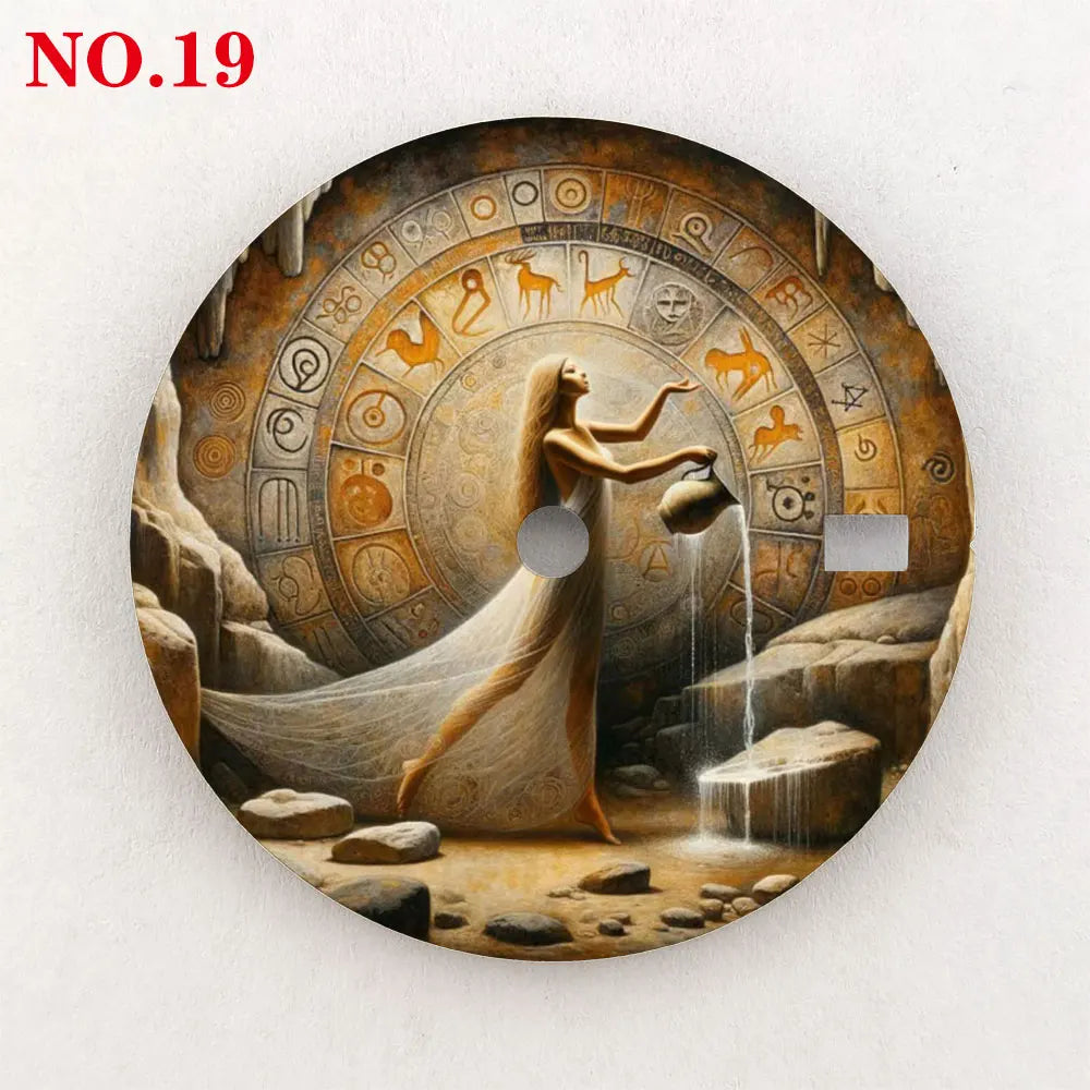 Watch dial NH35 28.5mm 12 zodiac custom dial color printing watch accessories are suitable for NH35/36 movement NH35 dial