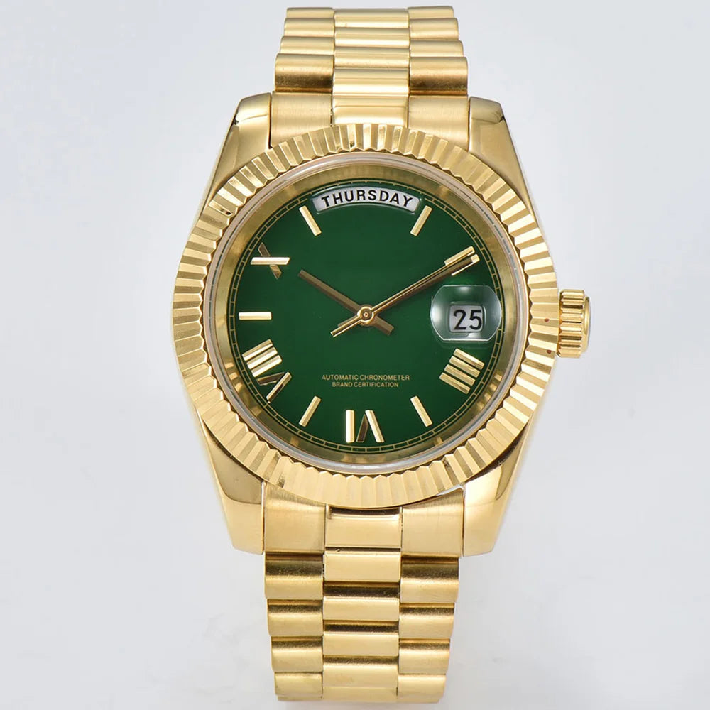 miyota 8285 watch for men automatic movement mechanical watches Stainless Steel Sapphire Glass Case Waterproof Watch mens watch