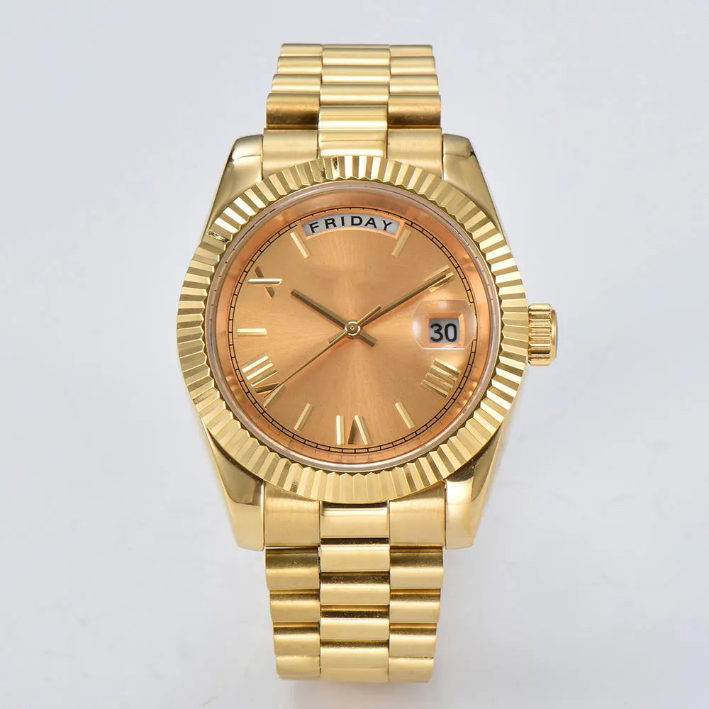 miyota 8285 watch for men automatic movement mechanical watches Stainless Steel Sapphire Glass Case Waterproof Watch mens watch