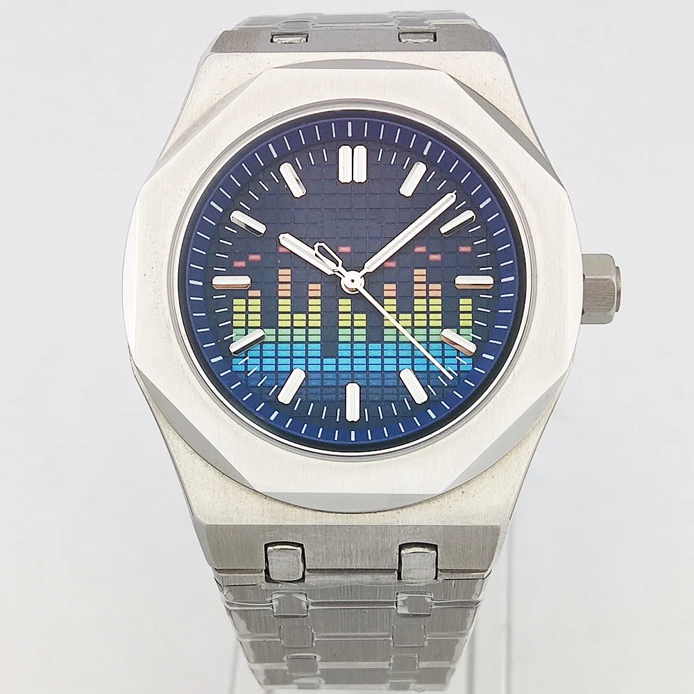 MIYOTA 8215 Men's Mechanical Automatic Watch Luxury C3 Glow-in-the Dark AR Sapphire 100m waterproof Music Festival Watch for men