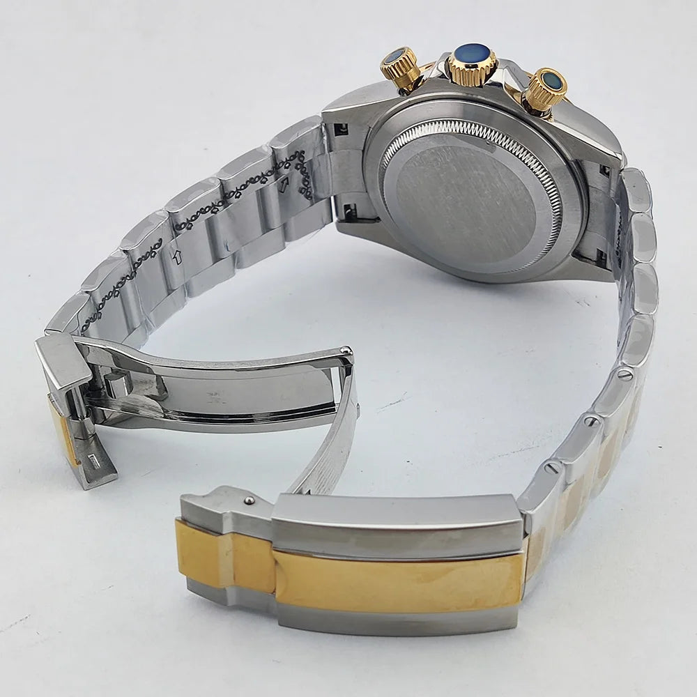 VK63 WATCH 39.3MM Casual Vk63 Quartz Movement Watch Men's waterproof steel case Arabian Dial Chronograph Luminous watch
