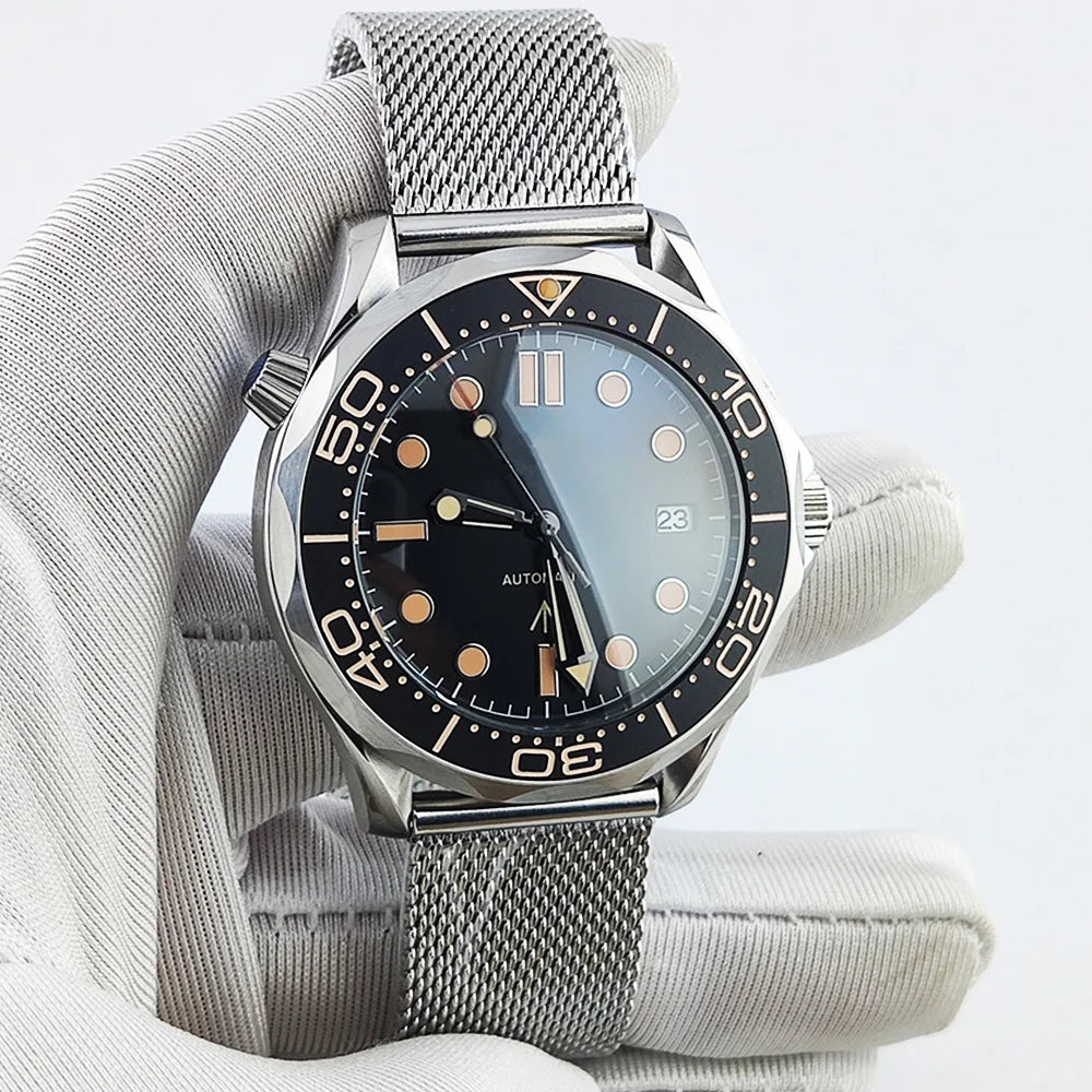 OUMASHI 007 best selling 42mm ceramic bezel waterproof Super luminous sapphire glass NH35 automatic Men's Diving Watch Reloj