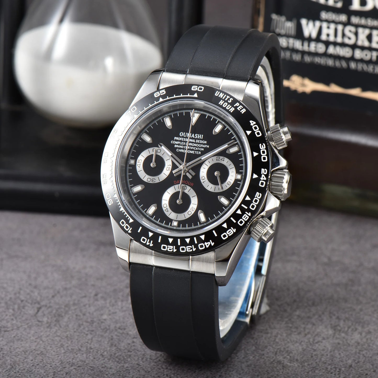 VK63 Watch 39.3mm Luxury Watch Men's Chronograph New men's rubber Bracelet Business Watch Men's VK63 Men's  Waterproof 10ATM