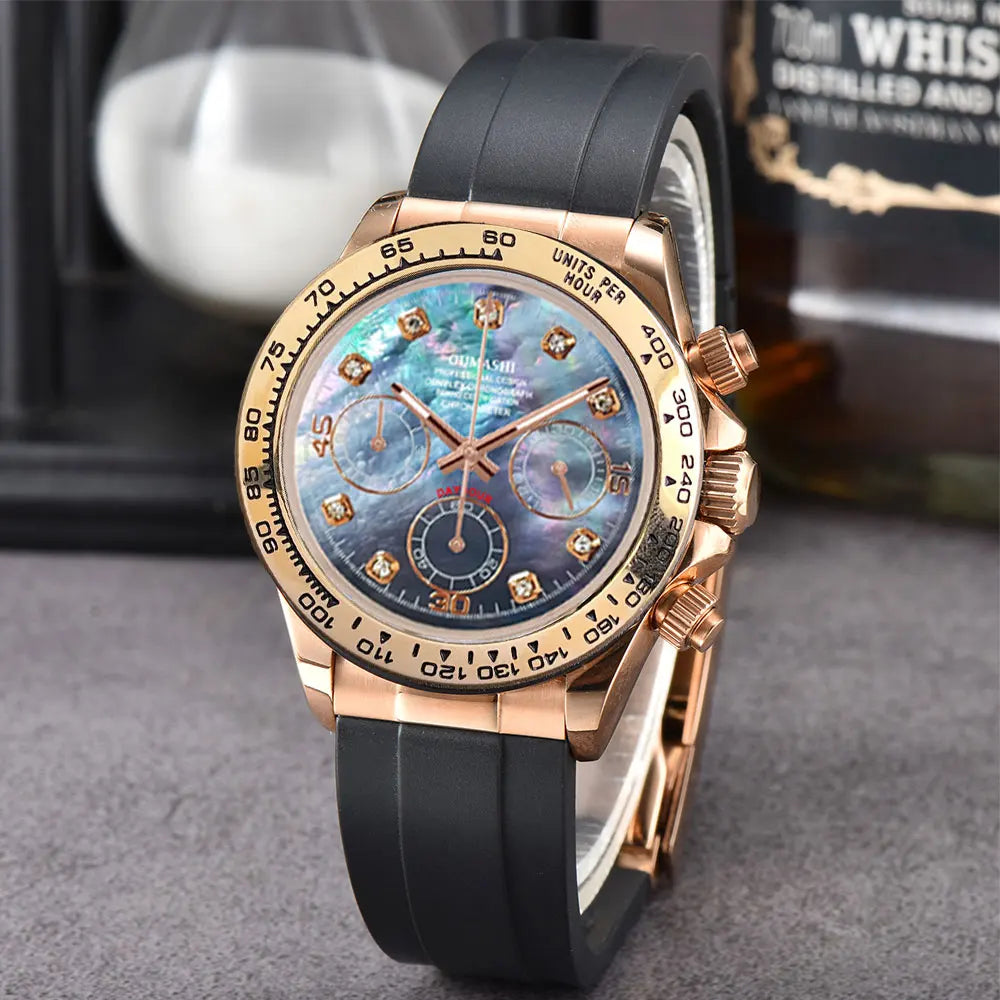 VK63 watches 39.3mm Luxury Watch Men's Chronograph New Men's watch vk63 case rose gold VK63 Men's Chronograph Waterproof 10ATM