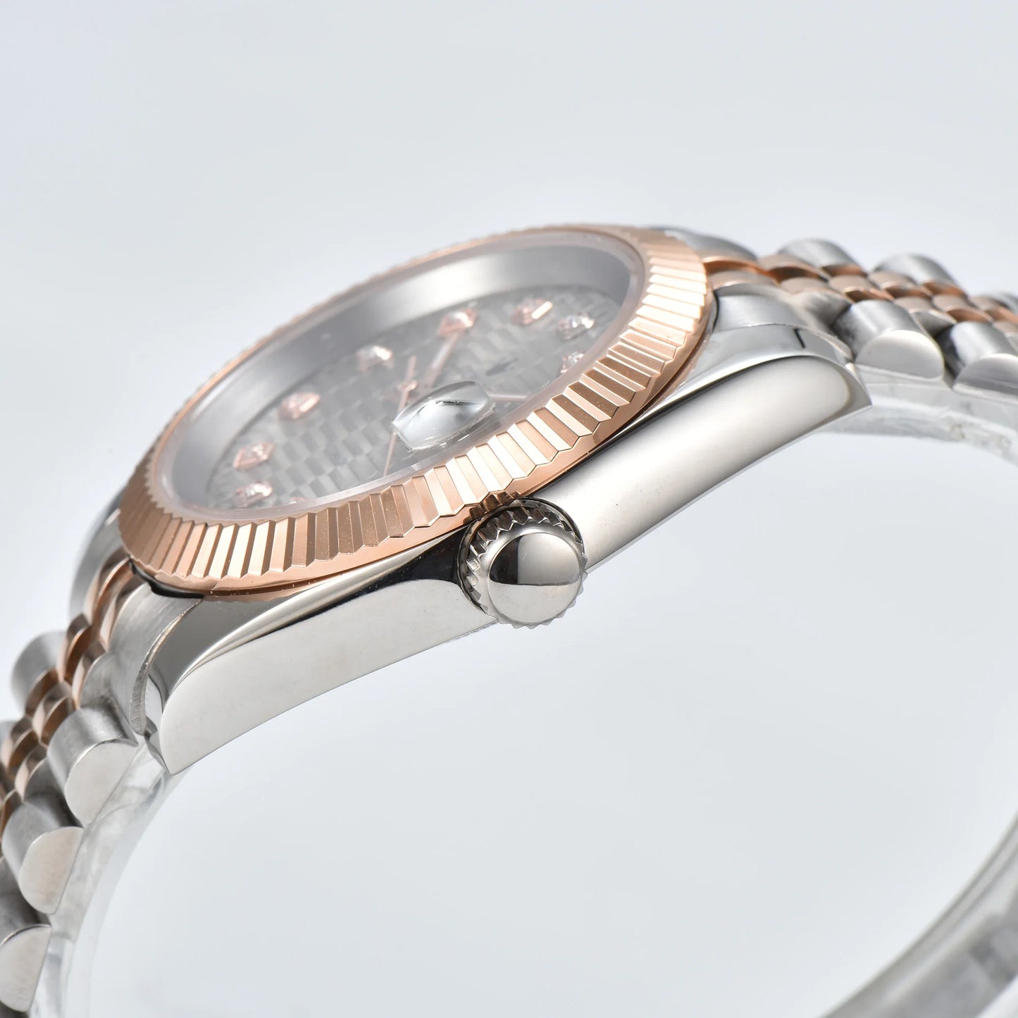 watches Men 36mm/39mm Automatic mechanical Rose Gold watch NH35 stainless steel sapphire waterproof 10Bar C3 green luminous