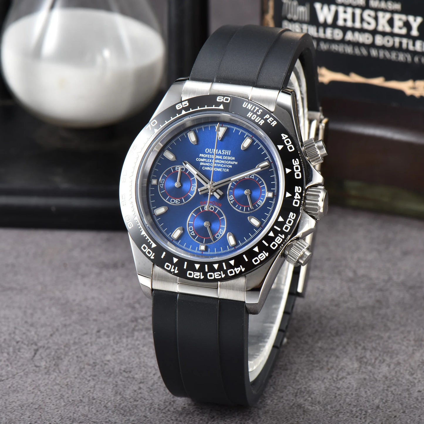 VK63 Watch 39.3mm Luxury Watch Men's Chronograph New men's rubber Bracelet Business Watch Men's VK63 Men's  Waterproof 10ATM
