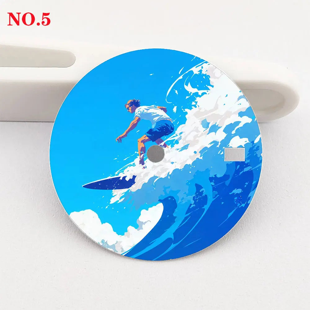Watch dial 28.5mm NH35 dial  custom dial color printing watch components are suitable for NH35/36 movement