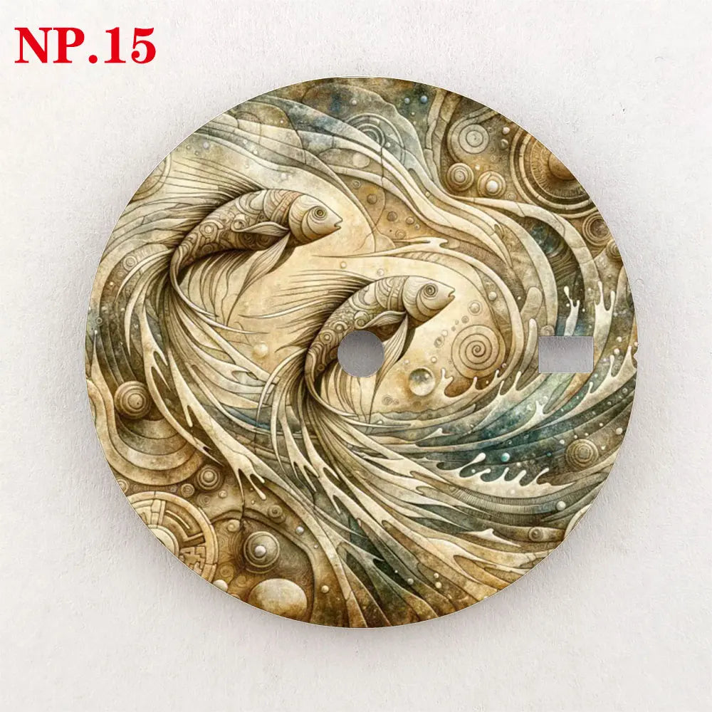 Watch dial NH35 28.5mm 12 zodiac custom dial color printing watch accessories are suitable for NH35/36 movement NH35 dial