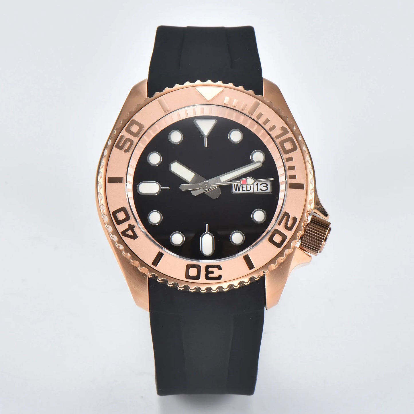 men Watch OUMASHI brand WATCH NH36 Watch NH35 Rainbow Dial Automatic mechanical movement sapphire rubber belt waterproof watch